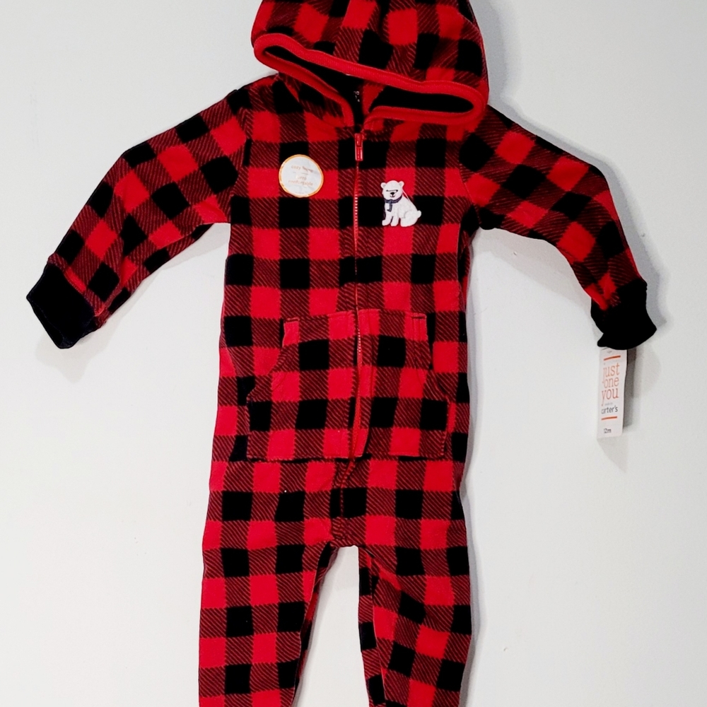 Carter's Just One you Baby Hooded Jumpsuit Bodysuit